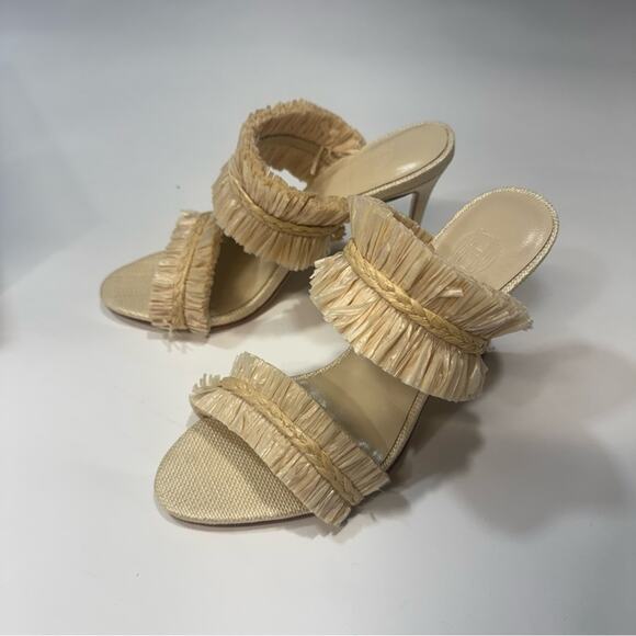 House of Harlow 1960 Frayed Raffia Heel
Shoe Cream Boho size 7,5 - Picture 2 of 6